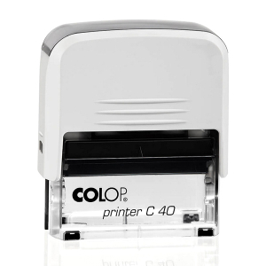 40 printer compact штамп 59х23 мм белый